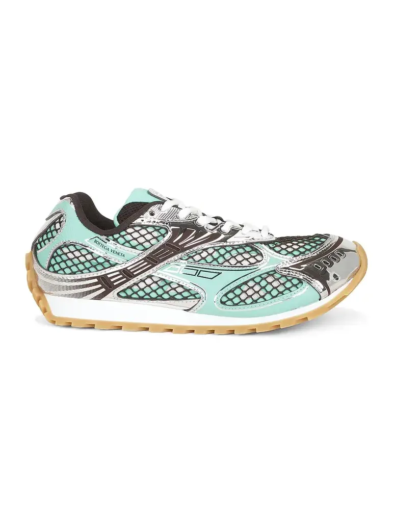 Bottega Veneta Orbit Lace-Up Sneaker Technical Fishnet