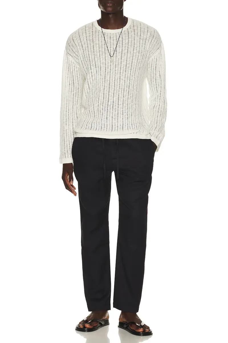 Frescobol Carioca Oscar Linen Chino Pant | Thumbnail 4