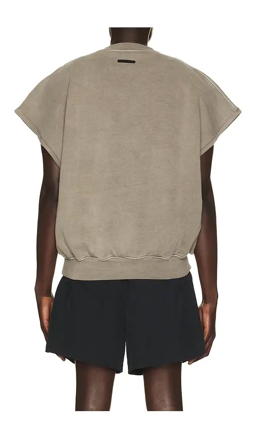 Fear of God Essentials Relaxed Fleece Cutoff Sweatshirt | Thumbnail 6