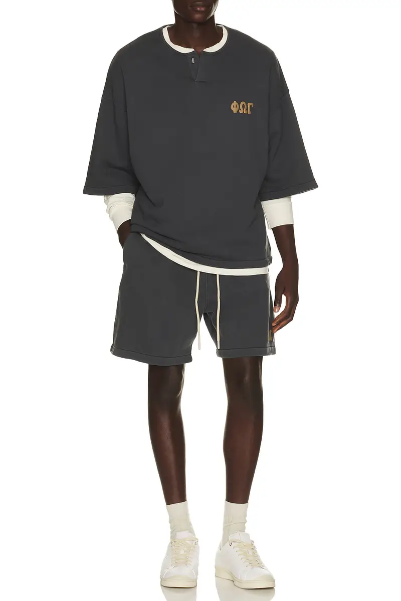 Fear of God Essentials 3/4 Henley Sweatshirt | Thumbnail 3 Fear of God Essentials 3/4 Henley Sweatshirt | Thumbnail 3