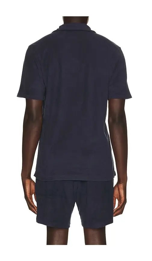 Frescobol Carioca Faustino Terry Cotton Blend Polo Short Sleeve | Thumbnail 6