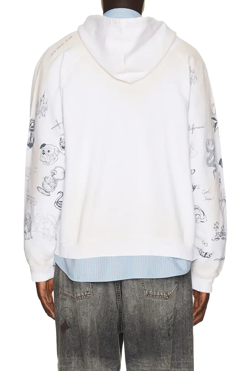 Balenciaga Raglan Zip Up Hoodie | Thumbnail 4