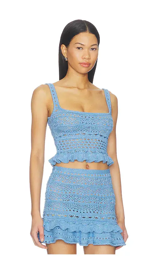 Retrofête Damira Crochet Top | Thumbnail 2