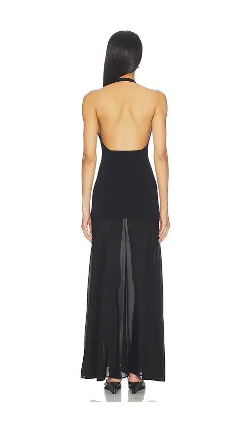 St. Agni Circle Hem Halter Dress | Thumbnail 3 St. Agni Circle Hem Halter Dress | Thumbnail 3
