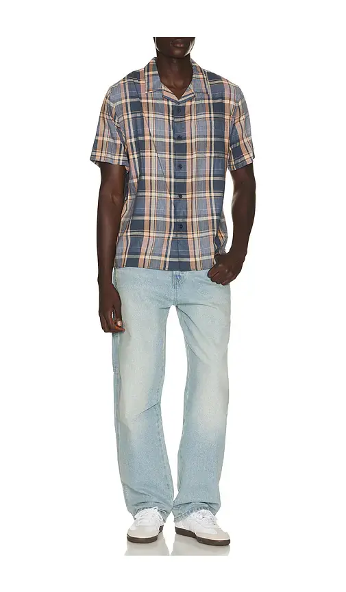 Vince Prine Plaid Cotton Blend Cabana Shirt | Thumbnail 3 Vince Prine Plaid Cotton Blend Cabana Shirt | Thumbnail 3