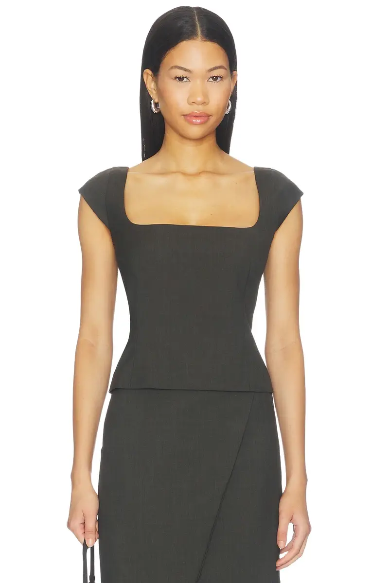 Wool Cap Sleeve Top Wool Cap Sleeve Top