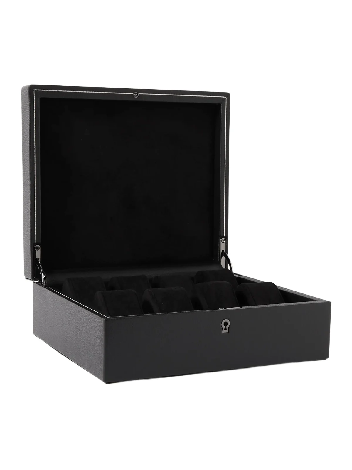 Wolf British Racing Pebble-Grain Vegetarian Material Eight-Piece Watch Box - Men