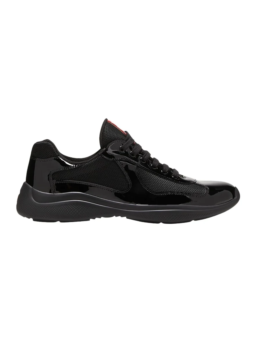 Prada Men's America's Cup Patent Leather Sneakers