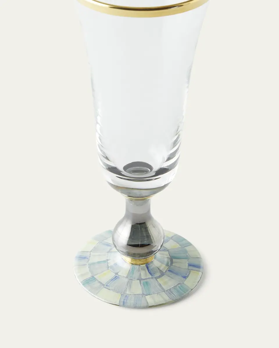 MacKenzie-Childs Sterling Check Champagne Flute, 10 oz. | Thumbnail 2 MacKenzie-Childs Sterling Check Champagne Flute, 10 oz. | Thumbnail 2