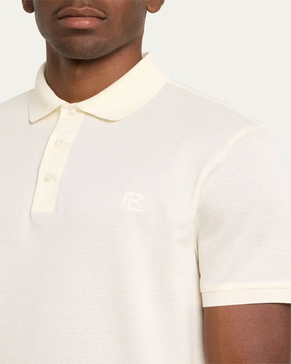 Ralph Lauren Purple Label Men's Custom Slim Fit Piqué Polo Shirt | Thumbnail 5 Ralph Lauren Purple Label Men's Custom Slim Fit Piqué Polo Shirt | Thumbnail 5