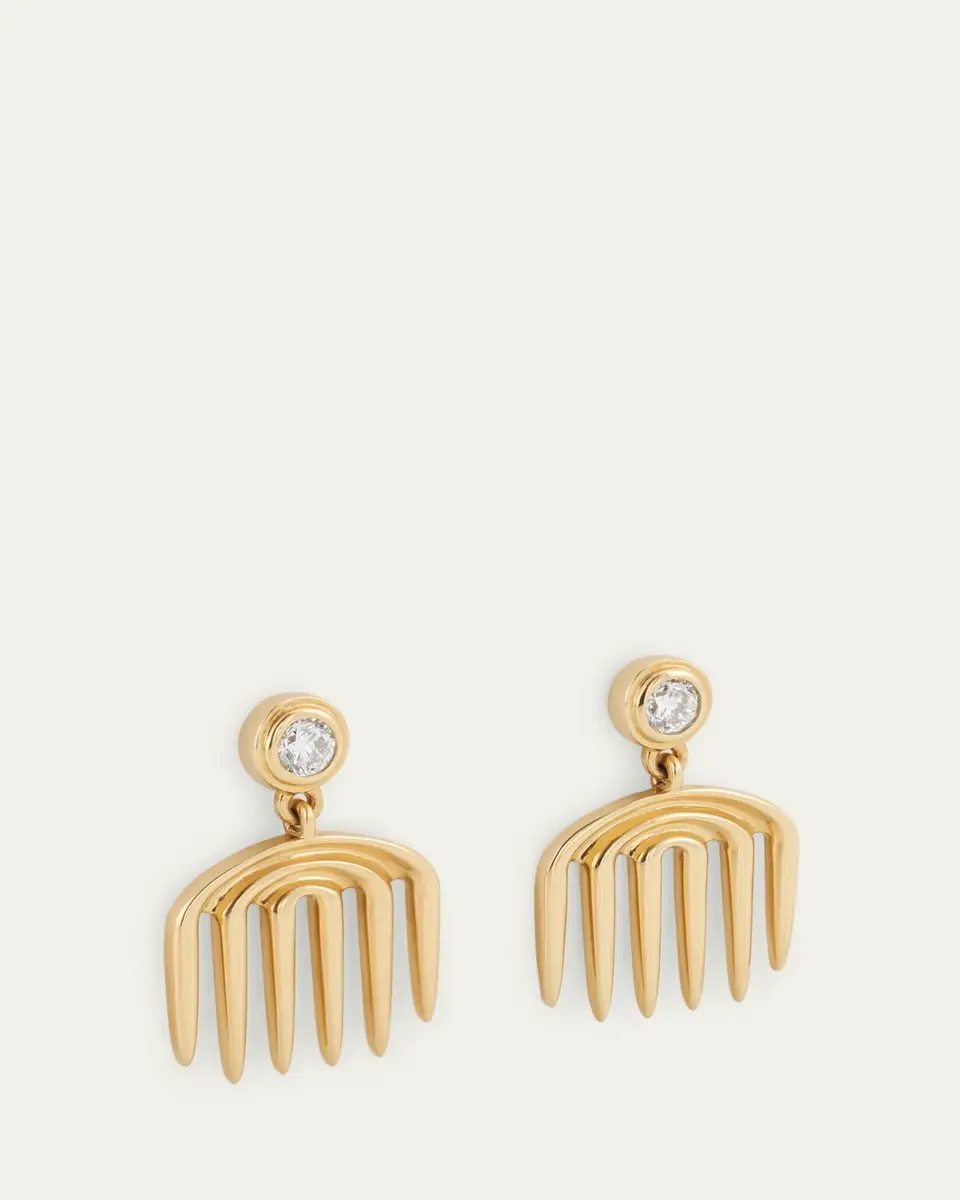Almasika Sagesse Vici Diamond Charm Earrings | Thumbnail 3 Almasika Sagesse Vici Diamond Charm Earrings | Thumbnail 3