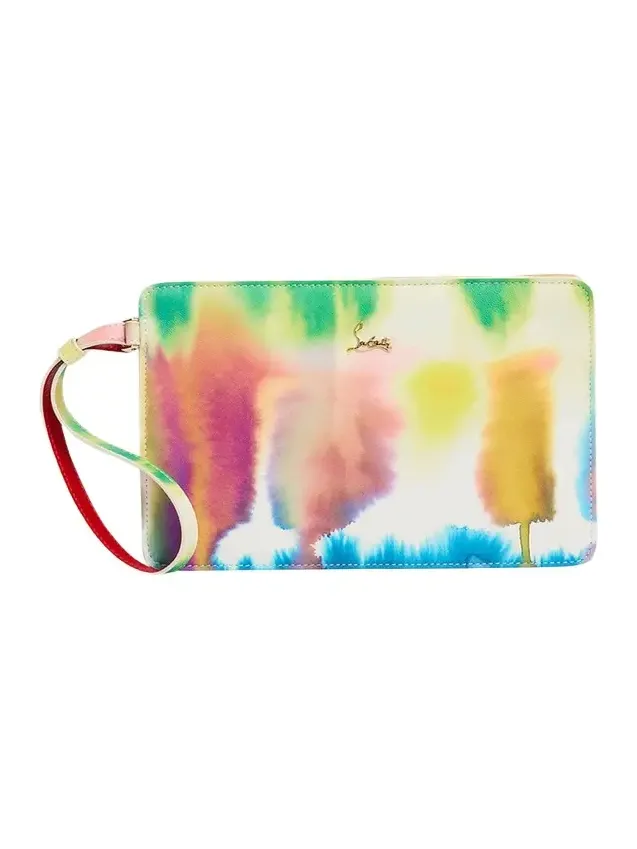 Bettina Small Pouch Bag in Tie-Dye Leather