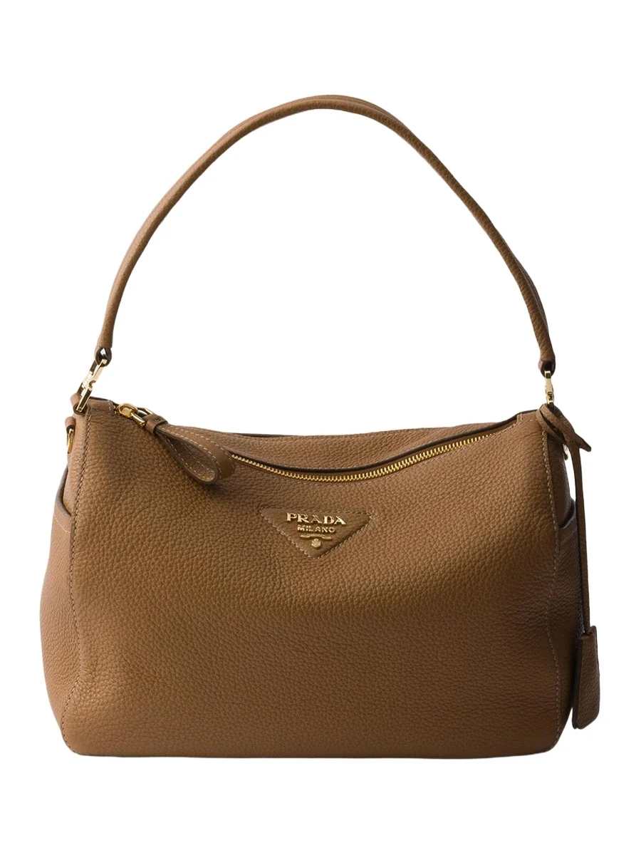 Daino Grain Leather Shoulder Bag Daino Grain Leather Shoulder Bag