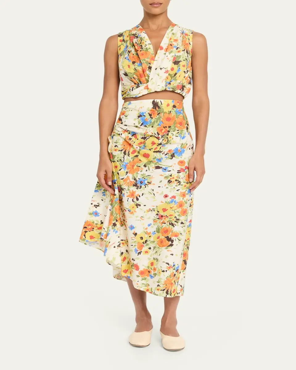 A.L.C. Brooklyn Floral Crop Top | Thumbnail 2