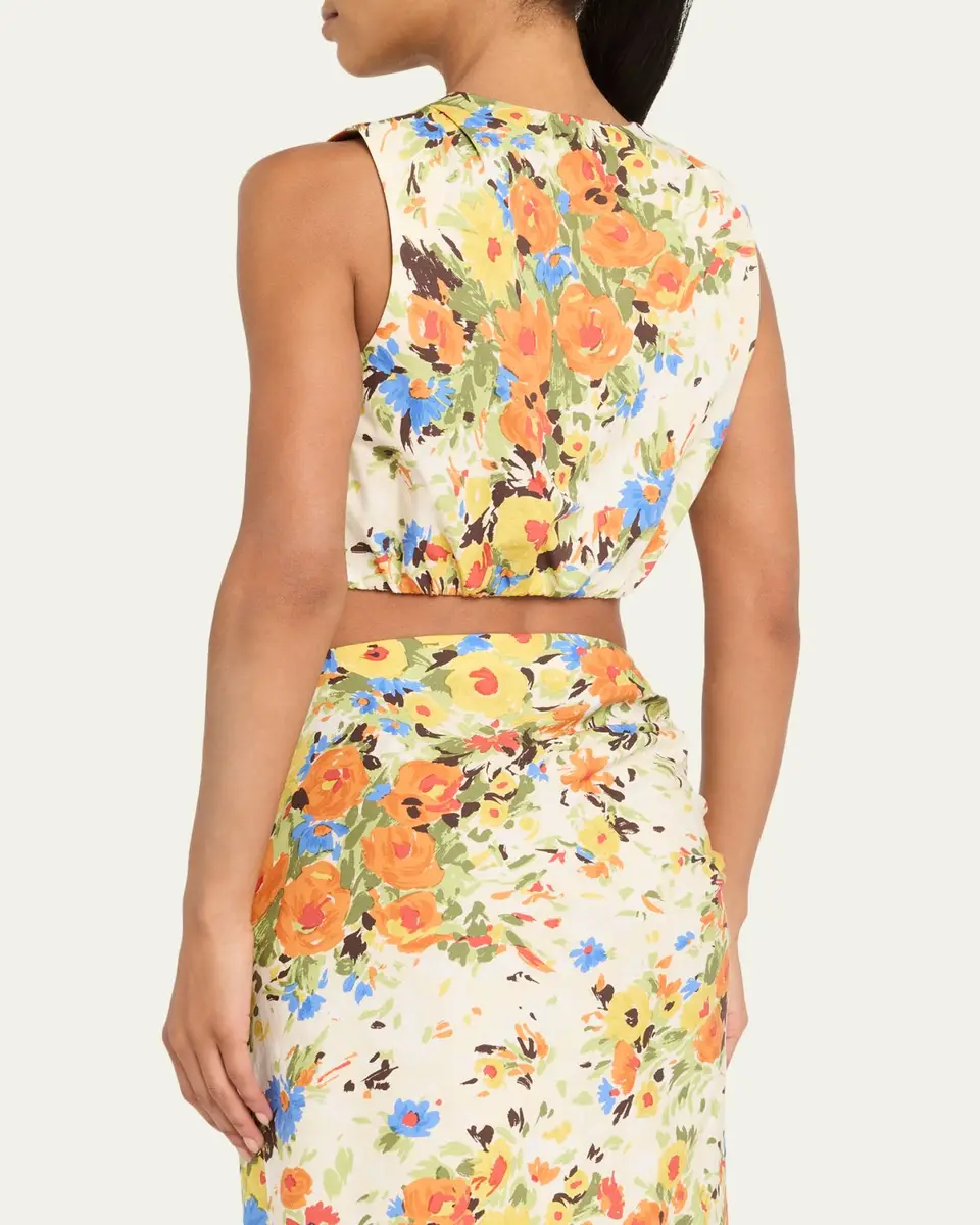 A.L.C. Brooklyn Floral Crop Top | Thumbnail 3