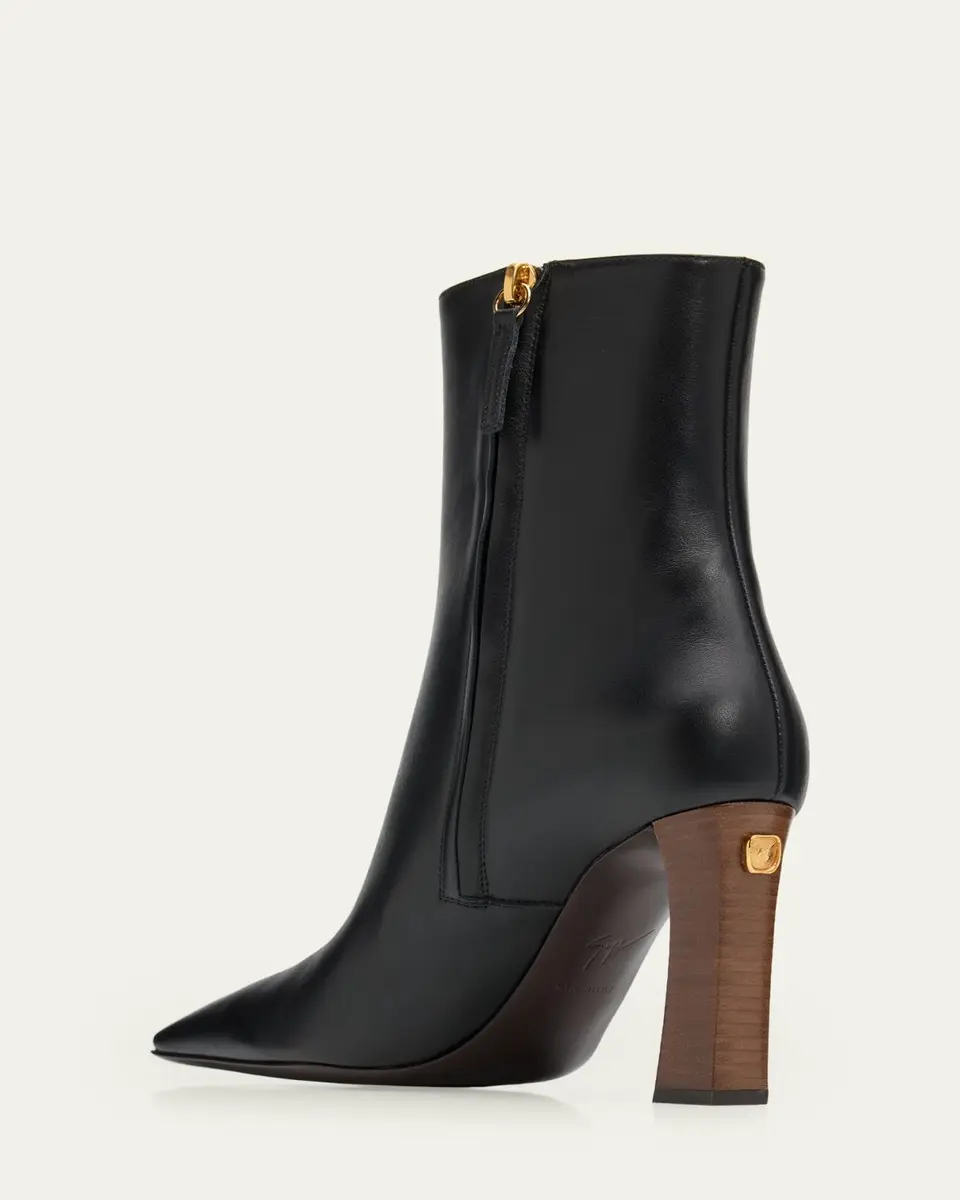 Giuseppe Zanotti 90mm Stretch Leather Ankle Booties | Thumbnail 4