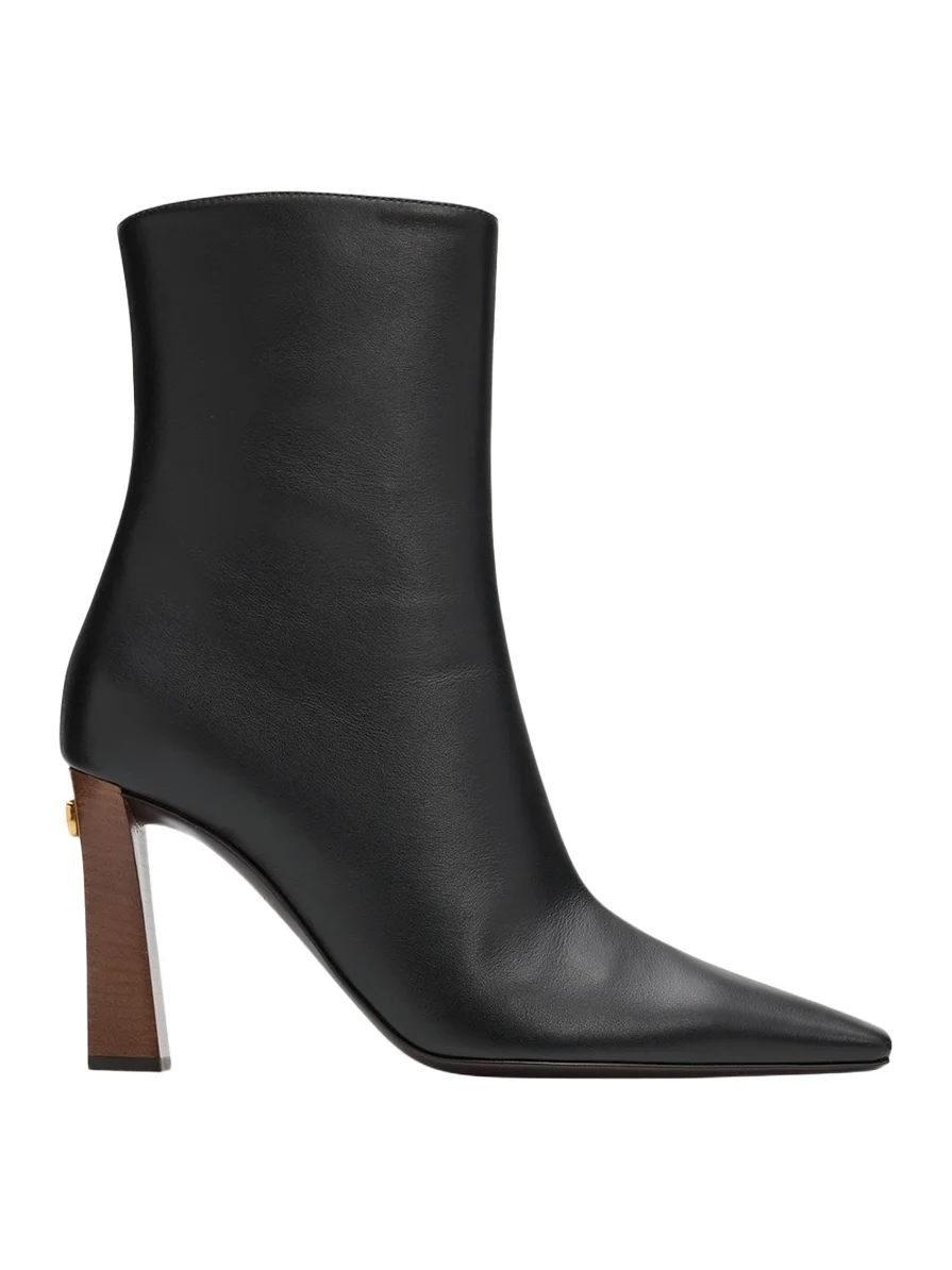 90mm Stretch Leather Ankle Booties 90mm Stretch Leather Ankle Booties