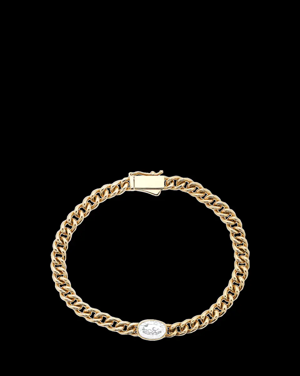 MORITZ GLIK 18K Yellow Gold Unidinho Oval Bracelet with Diamonds | Thumbnail 2 MORITZ GLIK 18K Yellow Gold Unidinho Oval Bracelet with Diamonds | Thumbnail 2