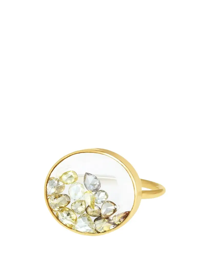 MORITZ GLIK Yellow Diamond Shaker Ring in 18k Gold | Image 1 MORITZ GLIK Yellow Diamond Shaker Ring in 18k Gold | Image 1