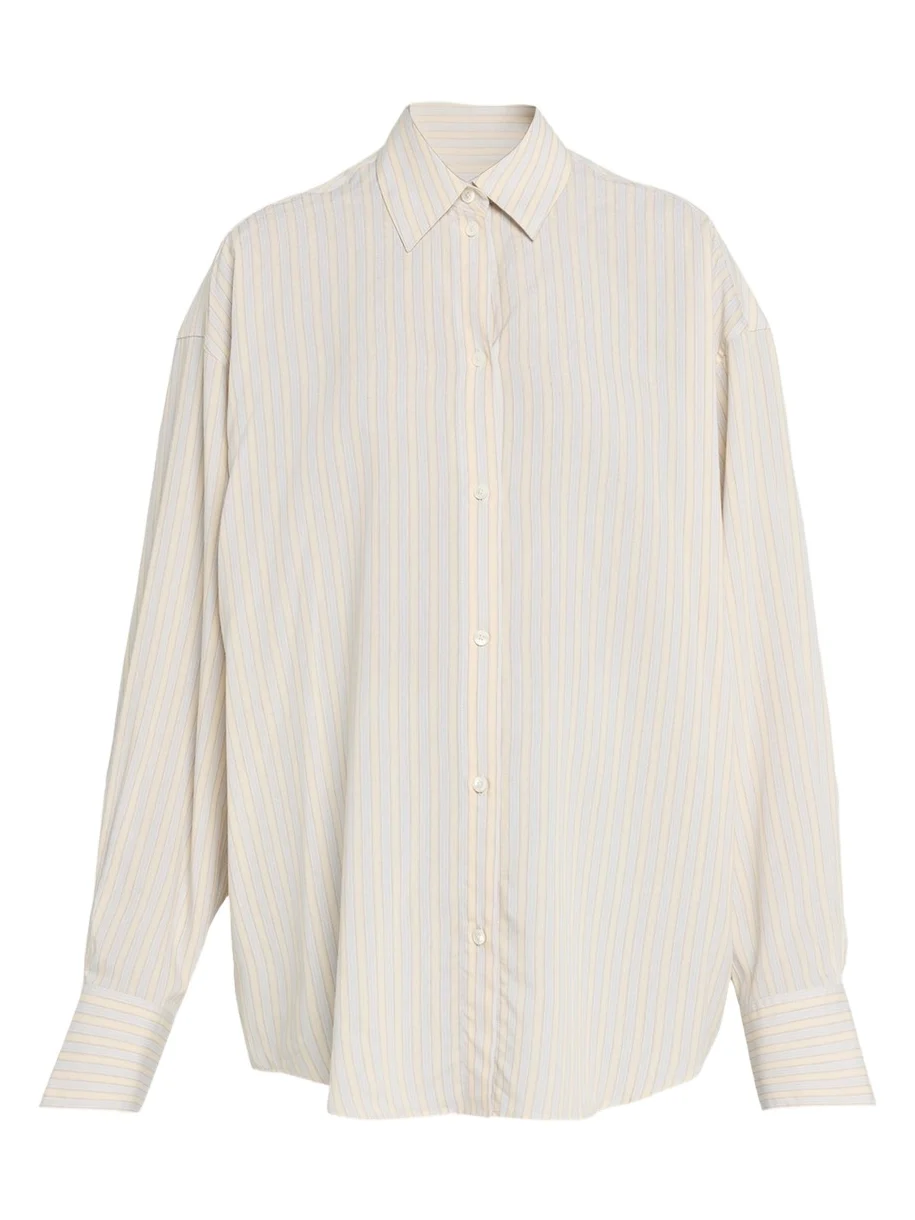 Striped Oversized Button-Down Shirt Striped Oversized Button-Down Shirt