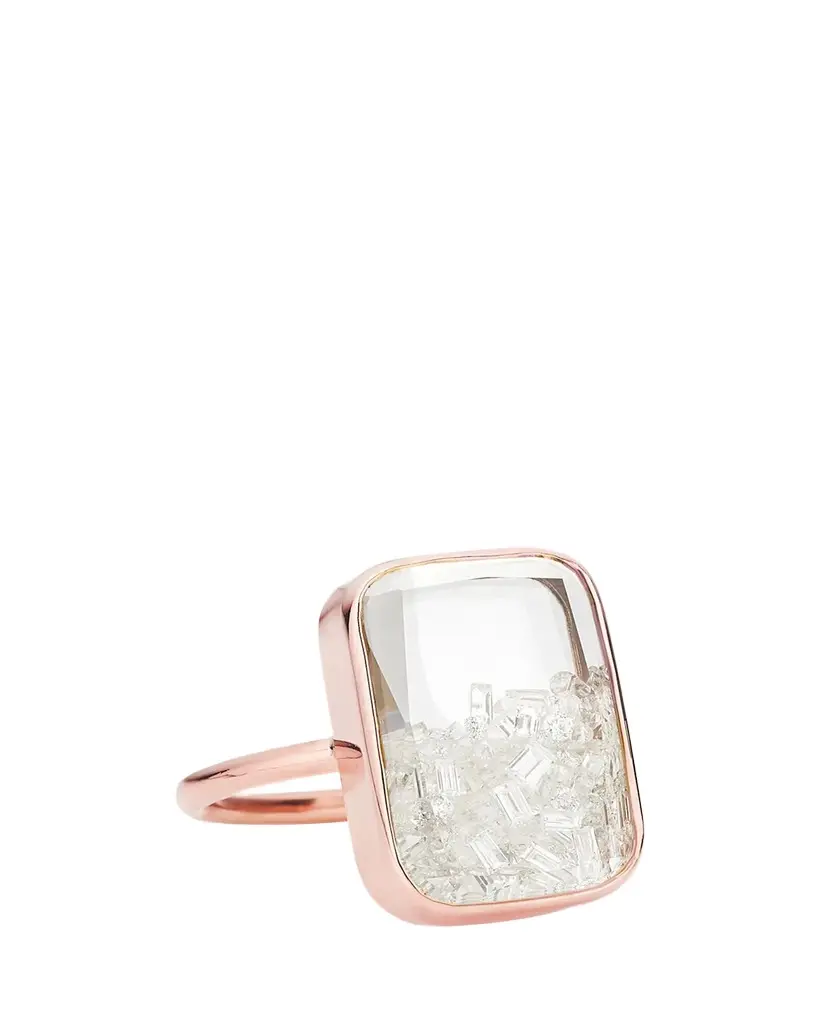 MORITZ GLIK 18K Rose Gold Ten Fourteen Diamond Ring with Kaleidoscope Shaker | Image 1 MORITZ GLIK 18K Rose Gold Ten Fourteen Diamond Ring with Kaleidoscope Shaker | Image 1