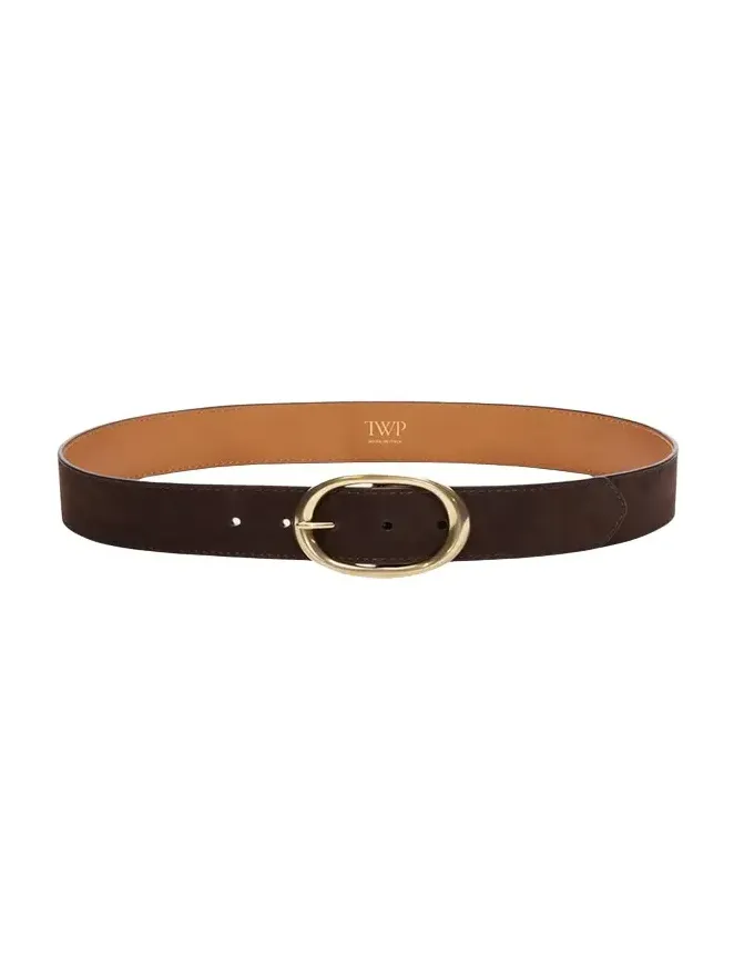 Nubuck Leather Wide Belt