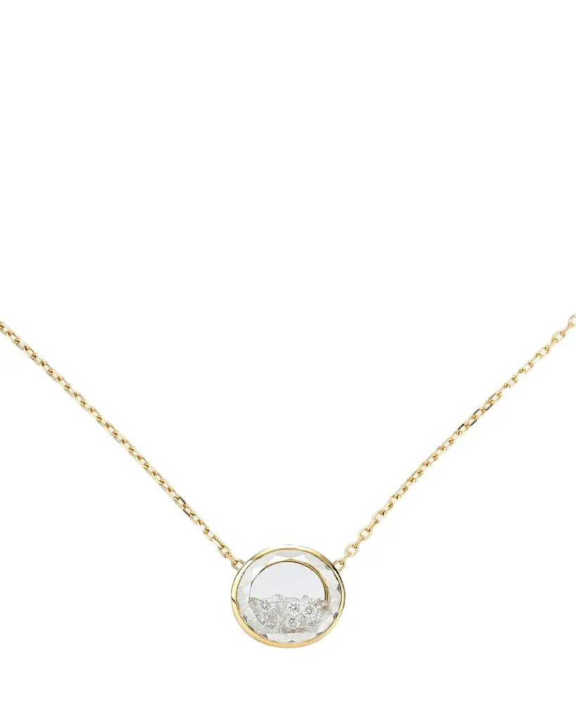 MORITZ GLIK 18K Yellow Gold Naipe Circle Diamond Kaleidoscope Shaker Necklace | Image 1 MORITZ GLIK 18K Yellow Gold Naipe Circle Diamond Kaleidoscope Shaker Necklace | Image 1