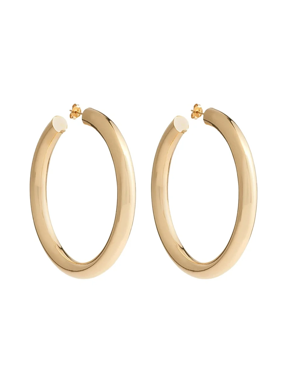 18K Yellow Gold Large Barbarella Hoop Earrings 18K Yellow Gold Large Barbarella Hoop Earrings