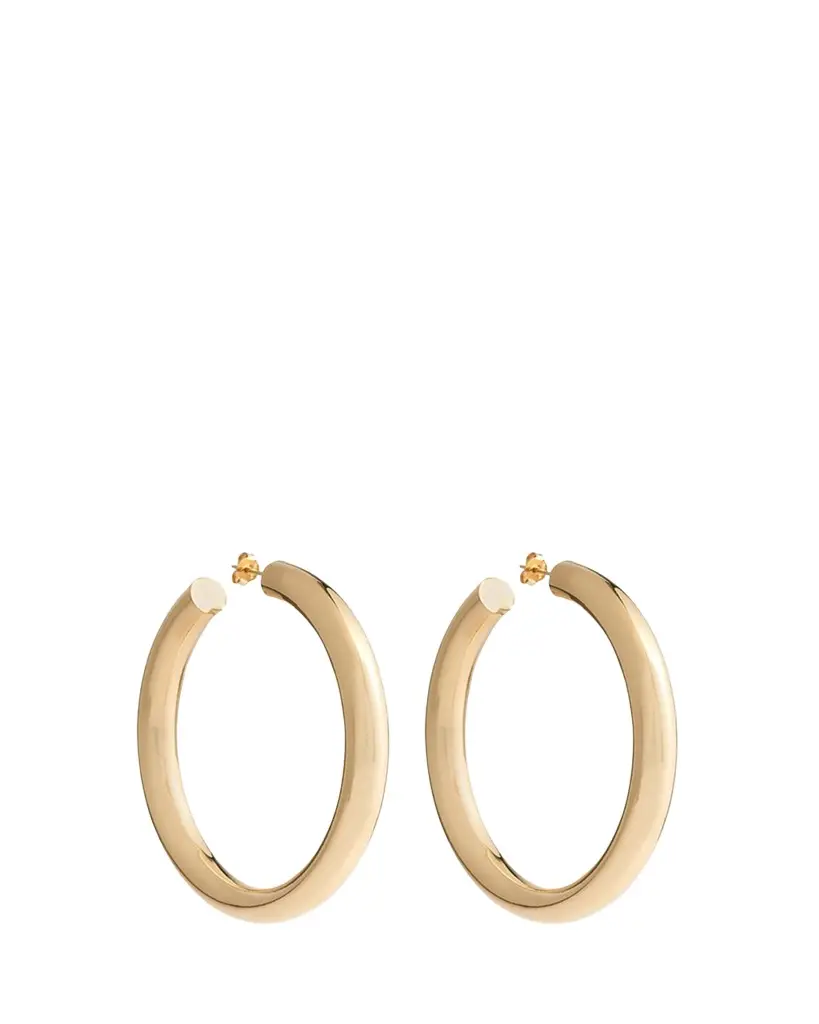 FARAONE MENNELLA by R.F.M.A.S. 18K Yellow Gold Large Barbarella Hoop Earrings | Image 1 FARAONE MENNELLA by R.F.M.A.S. 18K Yellow Gold Large Barbarella Hoop Earrings | Image 1