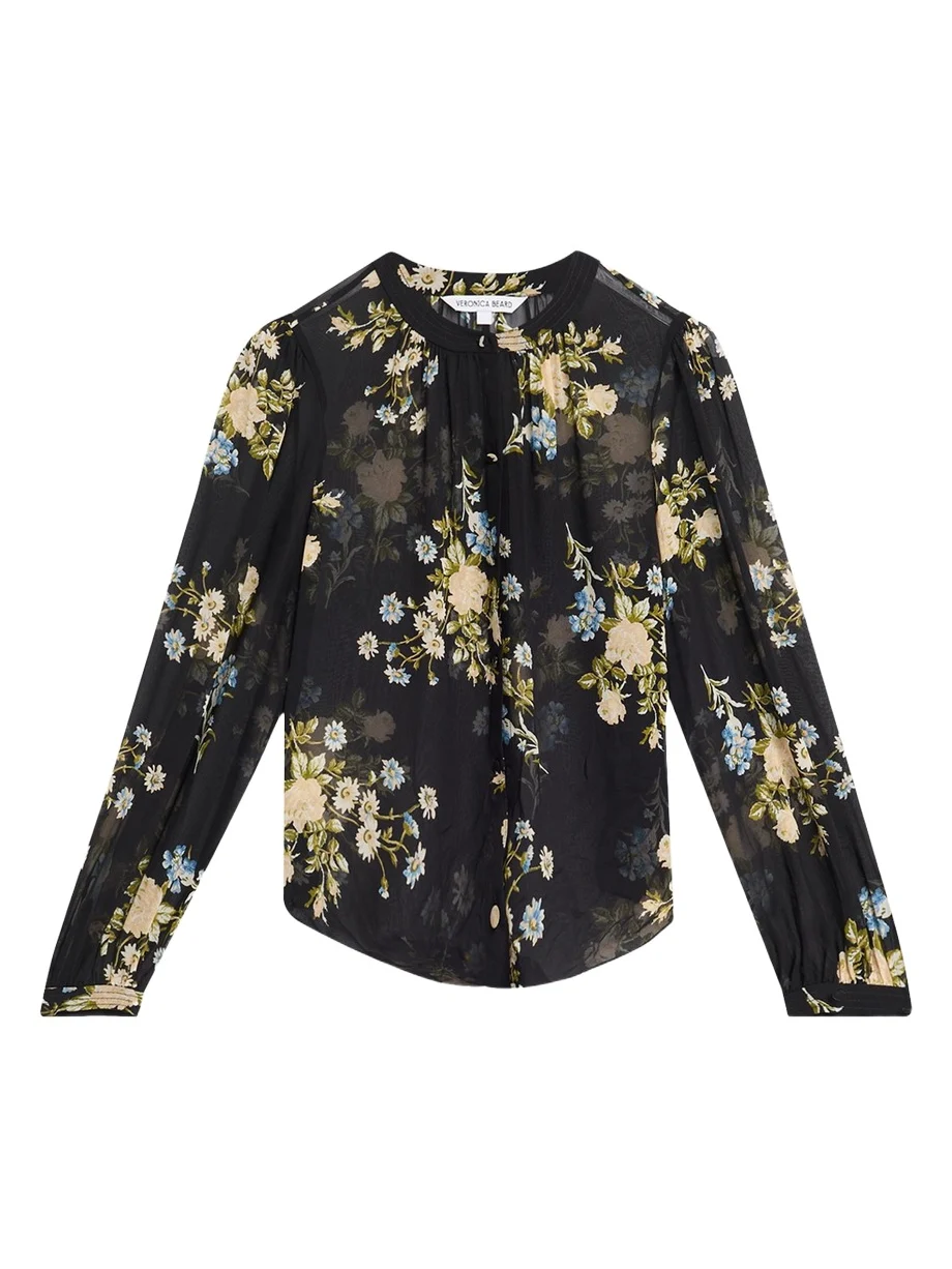 Ashlynn Floral Silk Blouse