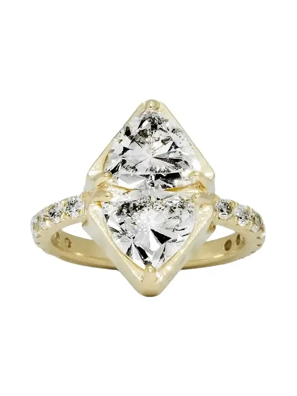 Dara Kaye Trillion Talisman Double Shield Statement Ring