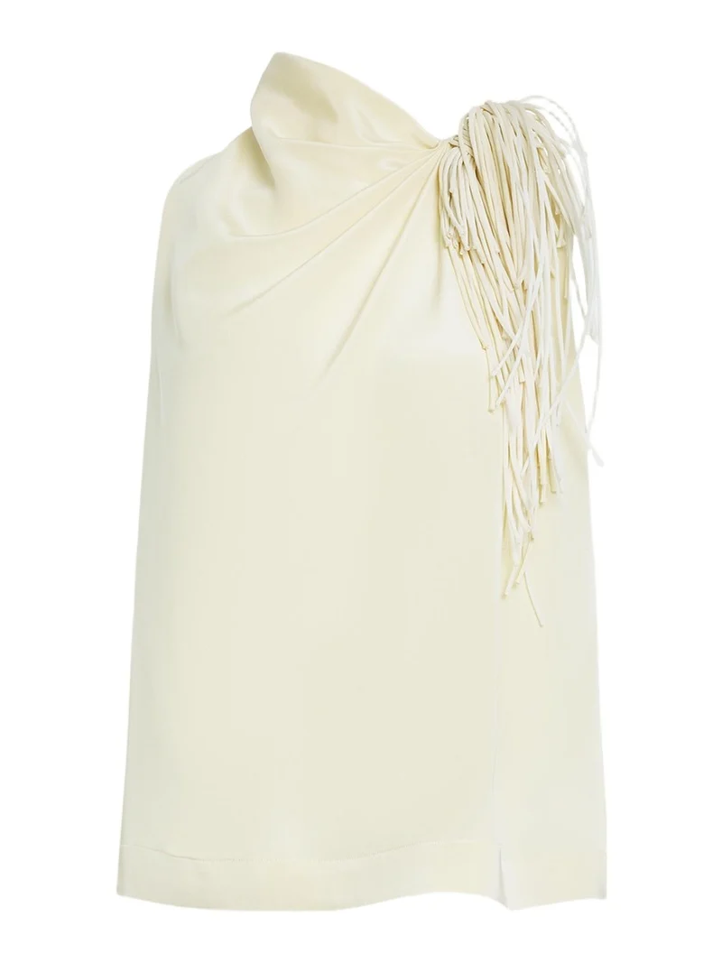 Altuzarra Alden Silk Fringe Top