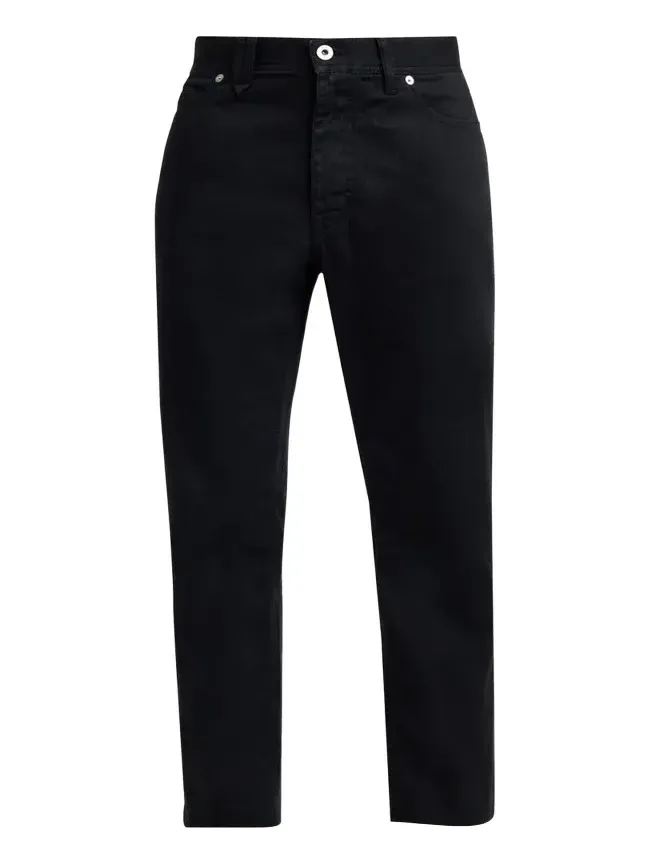 Men's Black Denim Slim Five-Pocket Pants Men's Black Denim Slim Five-Pocket Pants