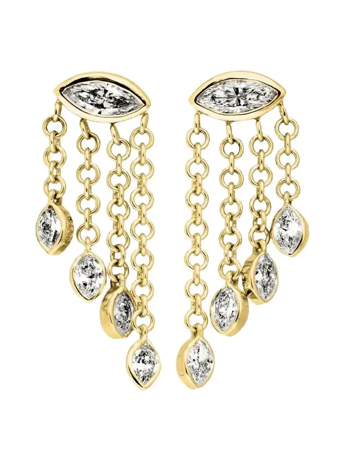 Candy Drop Marquise Waterfall Stud Earrings Candy Drop Marquise Waterfall Stud Earrings