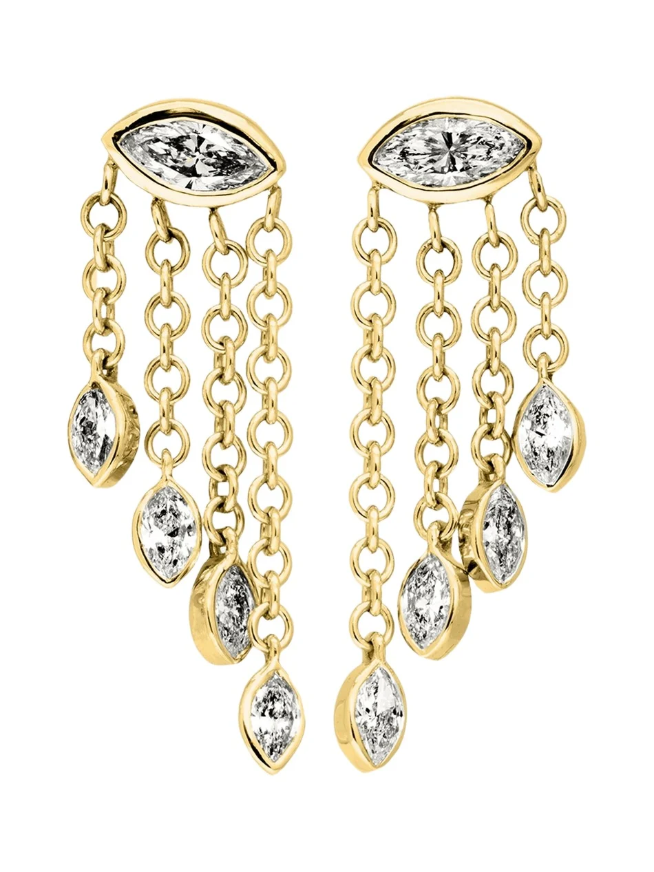 Dara Kaye Candy Drop Marquise Waterfall Stud Earrings