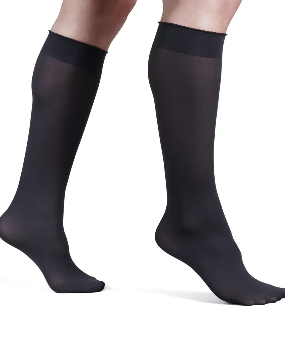 Wolford Velvet Deluxe Knee-Highs | Thumbnail 2 Wolford Velvet Deluxe Knee-Highs | Thumbnail 2