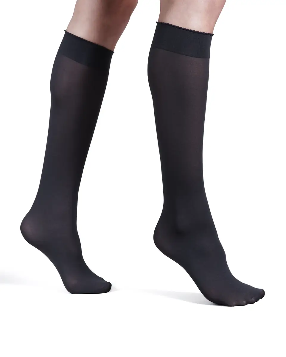 Wolford Velvet Deluxe Knee-Highs | Image 1 Wolford Velvet Deluxe Knee-Highs | Image 1