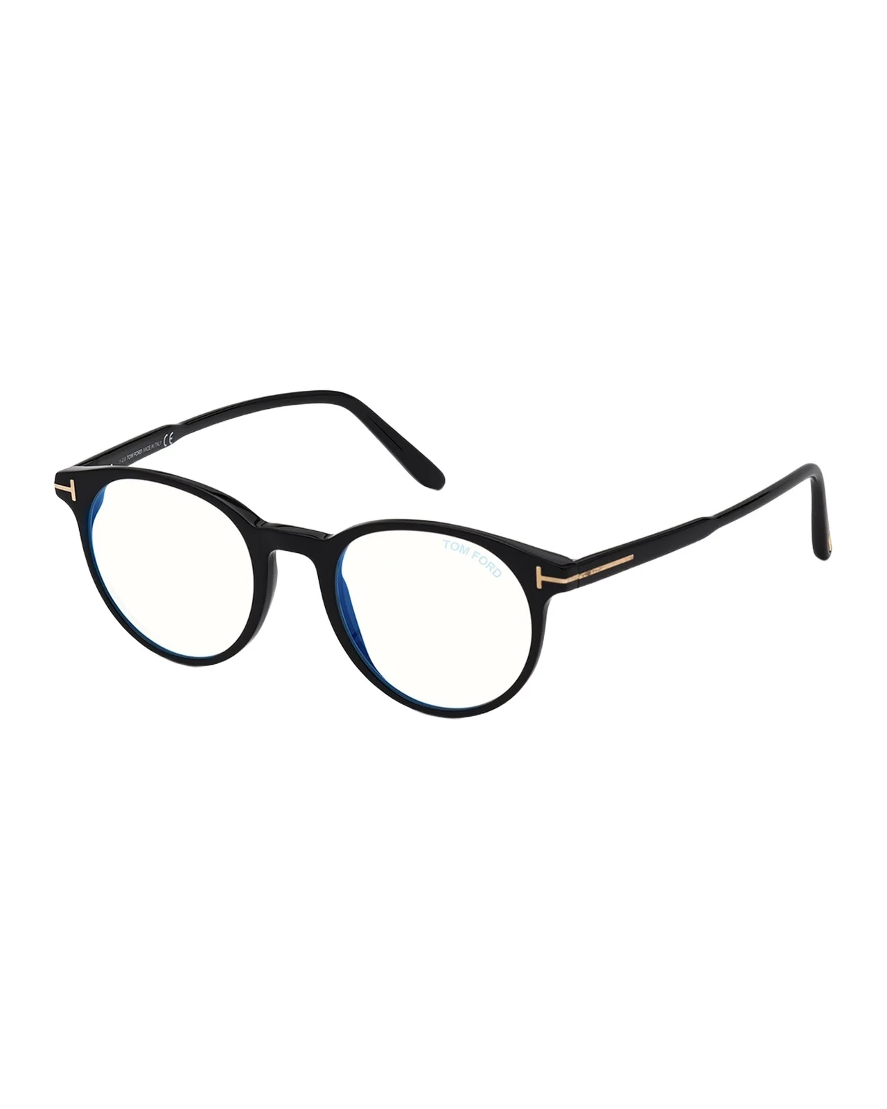 Tom Ford Men's Ft5695 49 mm Blue-Block Optical Frames