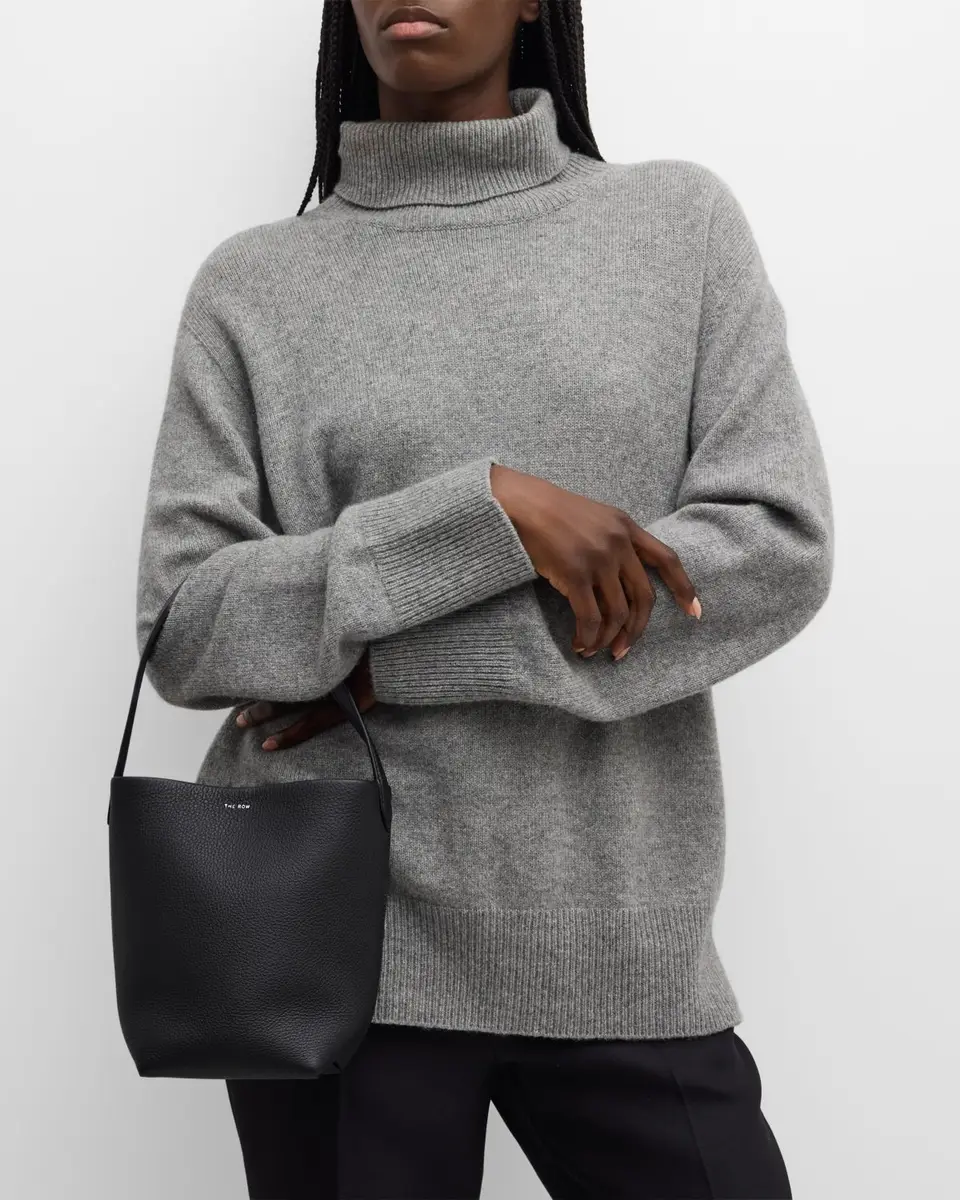 The Row N/S Park Tote Small in Lux Grained Calfksin | Thumbnail 2