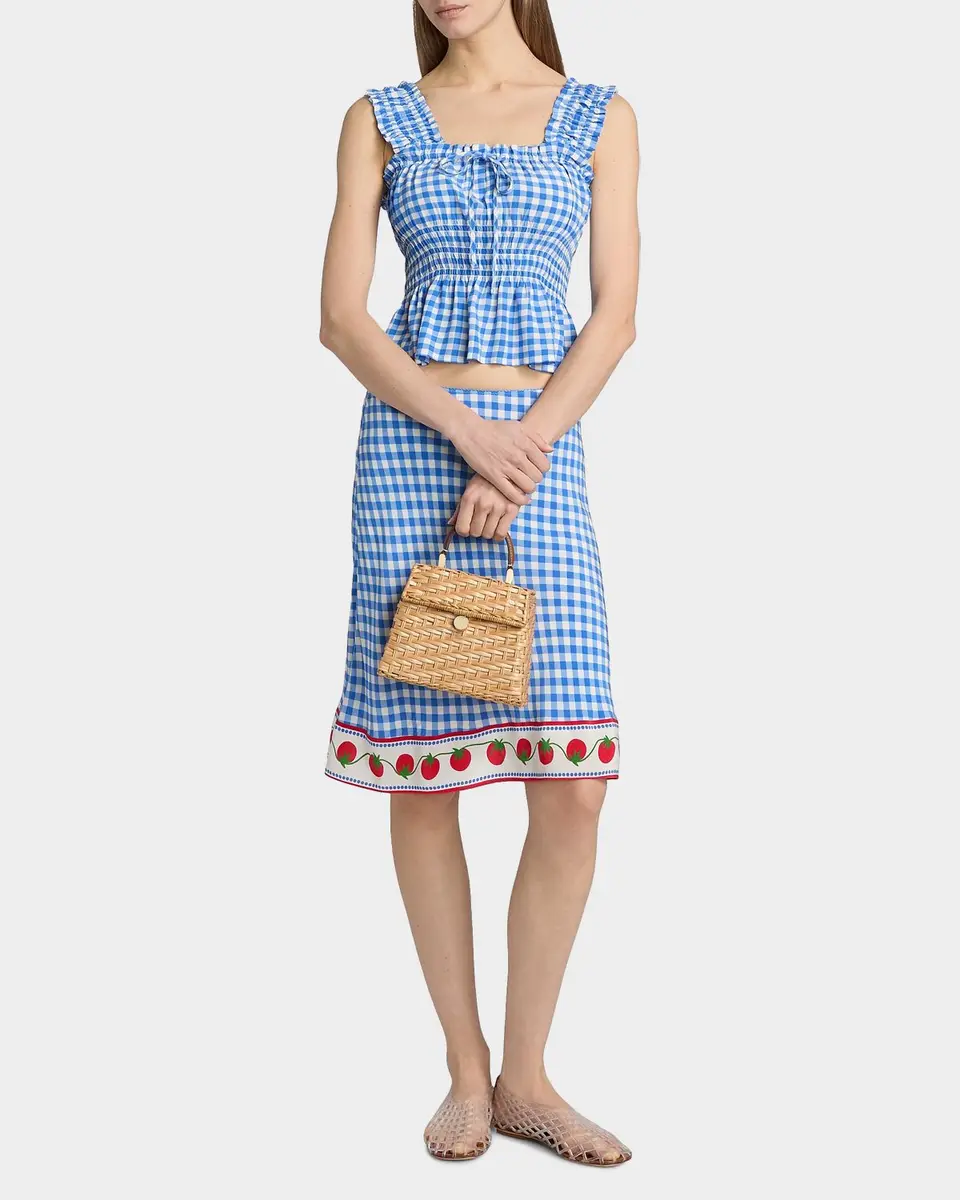 RAILS Donna Peplum-Waist Sleeveless Gingham Crop Top | Thumbnail 2 RAILS Donna Peplum-Waist Sleeveless Gingham Crop Top | Thumbnail 2