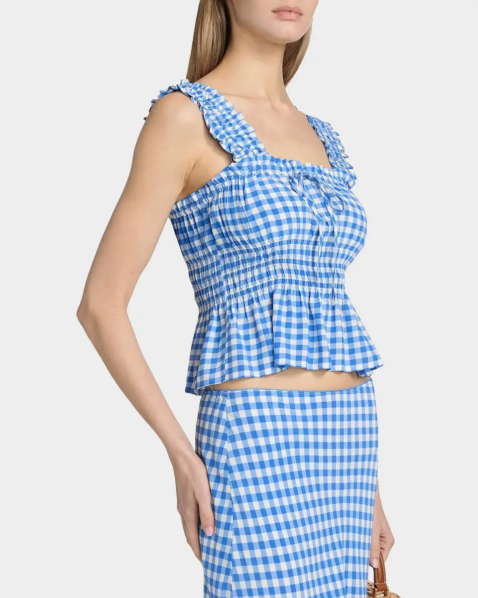 RAILS Donna Peplum-Waist Sleeveless Gingham Crop Top | Thumbnail 7 RAILS Donna Peplum-Waist Sleeveless Gingham Crop Top | Thumbnail 7