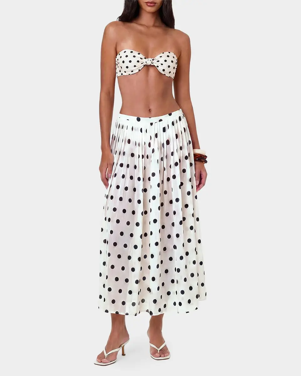 N/NICHOLAS Marit Polka Dot Midi Skirt | Thumbnail 2 N/NICHOLAS Marit Polka Dot Midi Skirt | Thumbnail 2