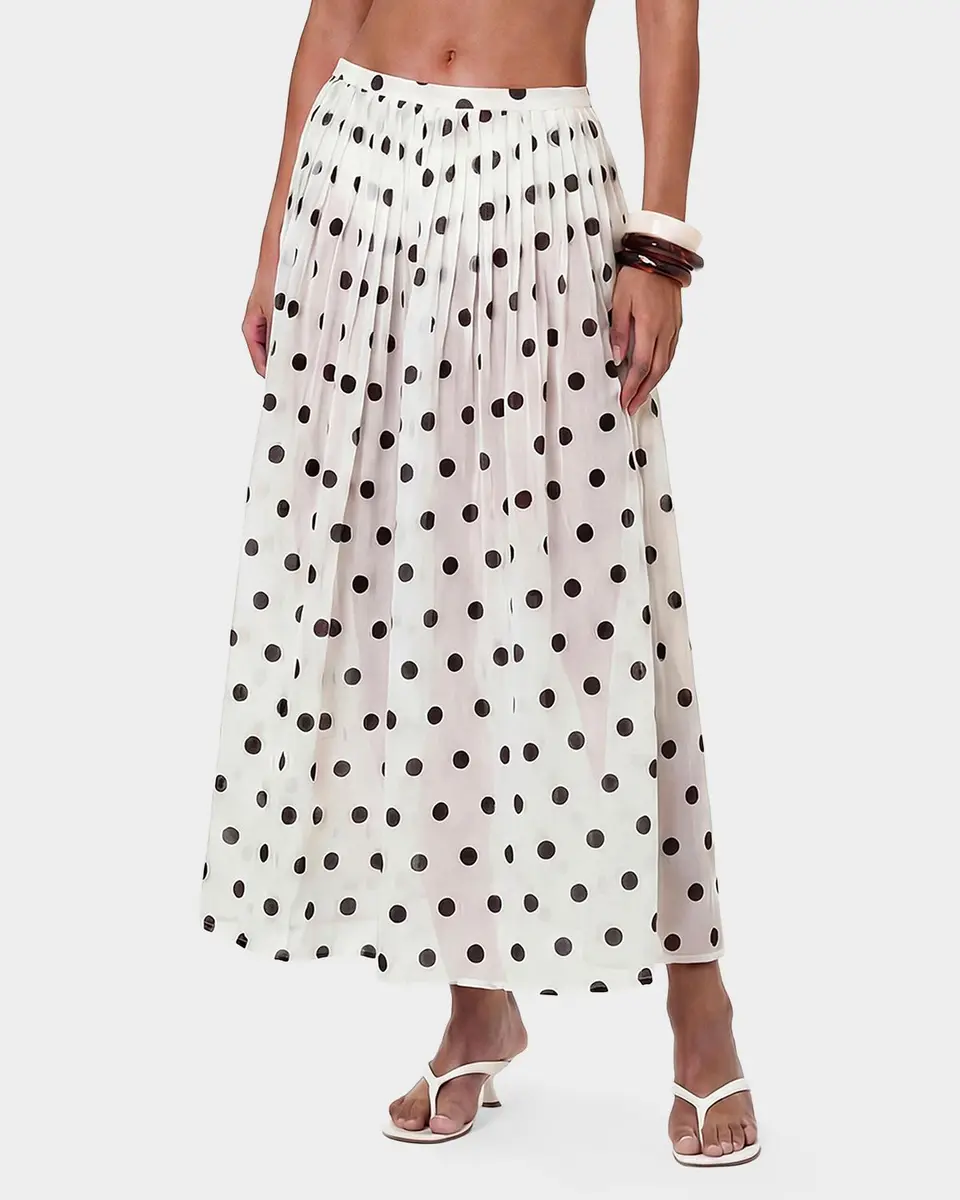 N/NICHOLAS Marit Polka Dot Midi Skirt | Thumbnail 4 N/NICHOLAS Marit Polka Dot Midi Skirt | Thumbnail 4