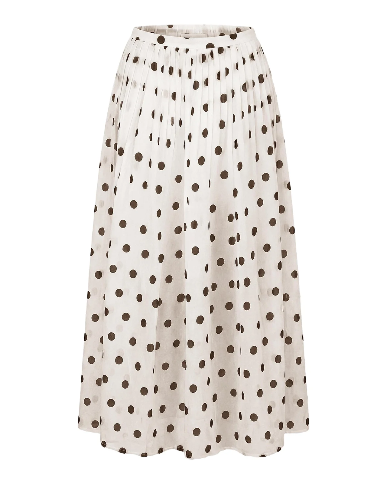 N/NICHOLAS Marit Polka Dot Midi Skirt