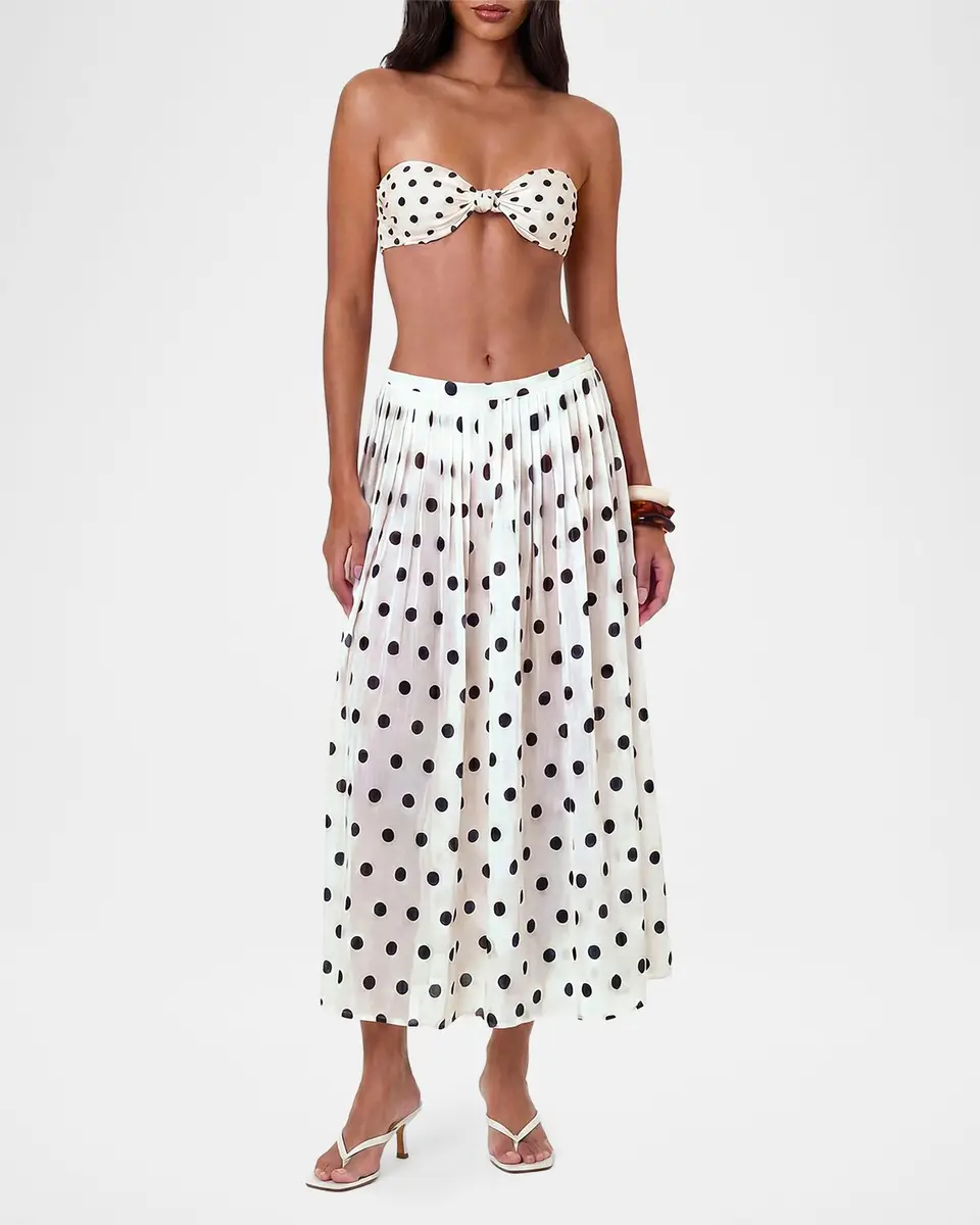 N/NICHOLAS Marit Polka Dot Midi Skirt | Thumbnail 2 N/NICHOLAS Marit Polka Dot Midi Skirt | Thumbnail 2