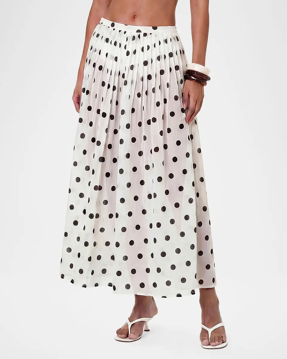 N/NICHOLAS Marit Polka Dot Midi Skirt | Thumbnail 4 N/NICHOLAS Marit Polka Dot Midi Skirt | Thumbnail 4