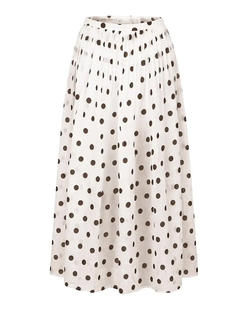 n/nicholas Marit Polka Dot Midi Skirt | Image 1 n/nicholas Marit Polka Dot Midi Skirt | Image 1