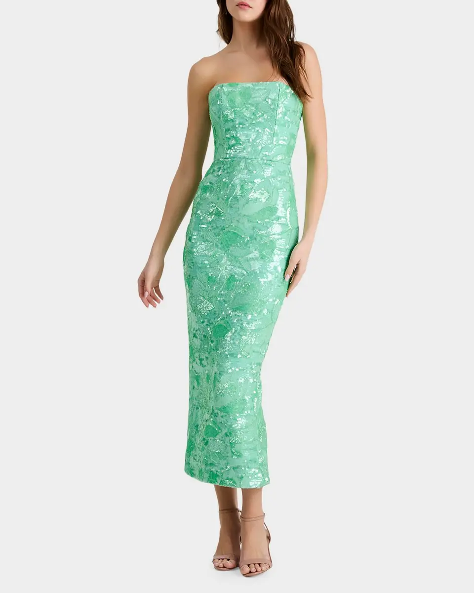 HELSI Leslie Strapless Sequin Column Gown | Thumbnail 2