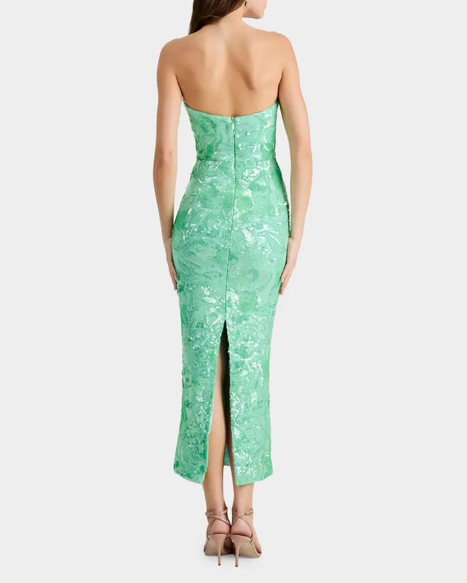 HELSI Leslie Strapless Sequin Column Gown | Thumbnail 3