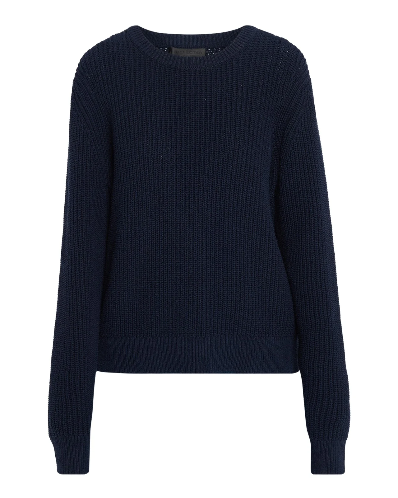 Tarik Cotton-Silk English Rib Crewneck Sweater